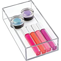 iDesign Maquillaje y cosméticos- Organizador de cajones pequeño de plástico Libre de BPA- Caja apilable para baño…